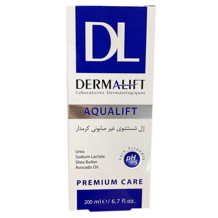 ژل شستشو غیرصابونی کرمدار آکوآلیفت درمالیفت