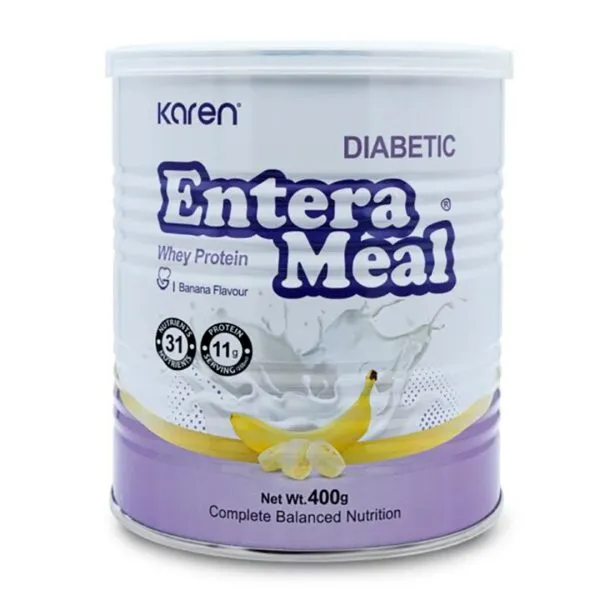 پودر خوراکی انترامیل دیابتی با طعم موز کارن 400 گرم